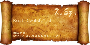 Keil Szebáld névjegykártya